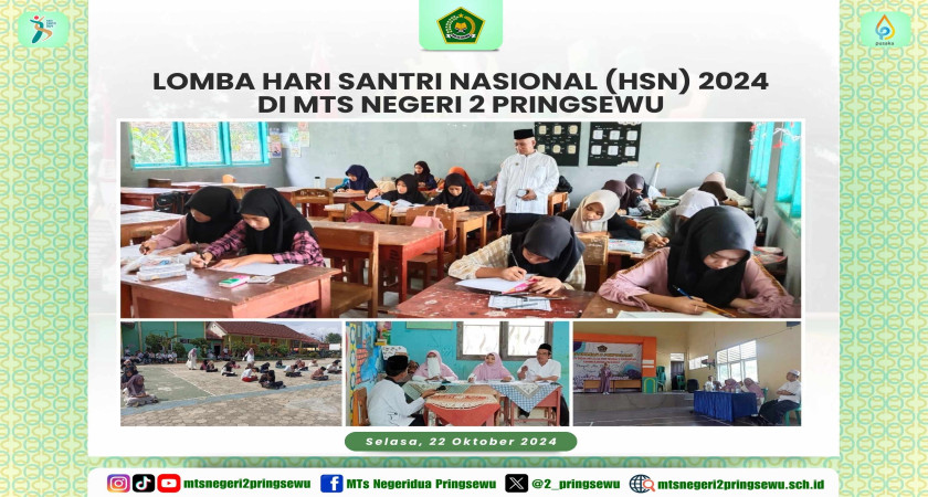 Lomba Hari Santri Nasional (HSN) 2024 di MTsN 2 Pringsewu