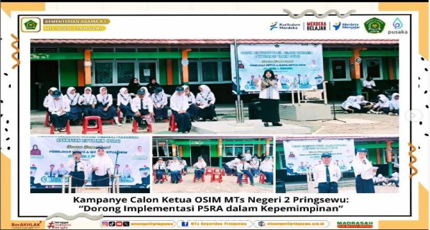 Kampanye Pemilihan Ketua OSIM MTsN 2 Pringsewu