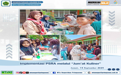 Pelaksanaan Jumat Kuliner di MTs Negeri 2 Pringsewu
