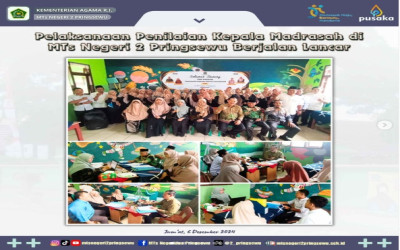 Pelaksanaan Penilaian Kinerja Kepala Madrasah (PKKM) di MTsN 2 Pringsewu Berjalan Lancar
