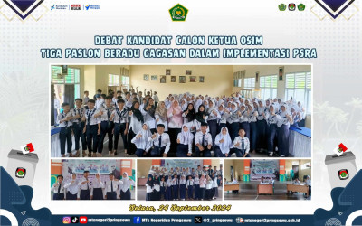 Debat Kandidat Calon Ketua OSIM dan Wakil Ketua OSIM MTsN 2 Pringsewu